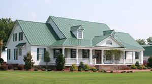 metal roofing on a home, metal roof installation